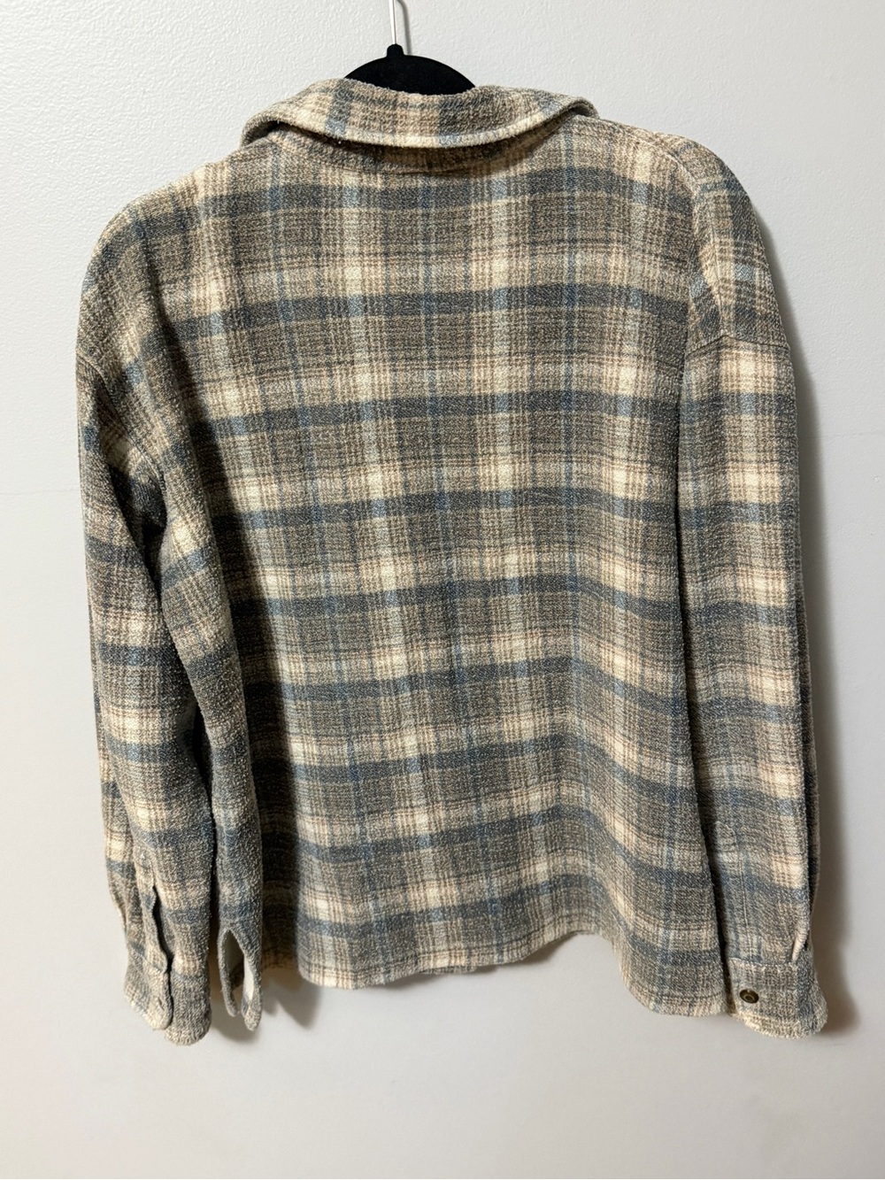 Vintage Eddie Bauer Women’s Small Plaid Full Zip Shirt Jacket Shacket 90s - Picture 5 of 5